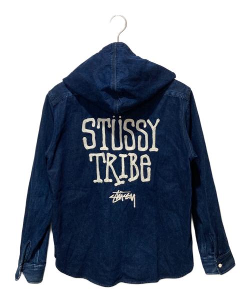 stussy（ステューシー）stussy (ステューシー) フーデットデニムジャケット インディゴ サイズ:Lの古着・服飾アイテム