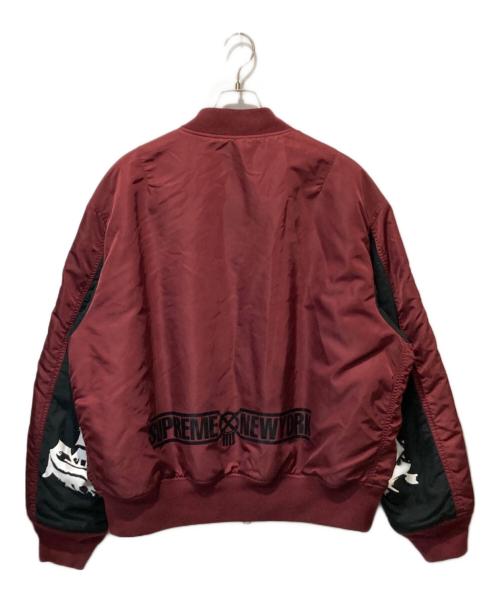 SUPREME（シュプリーム）SUPREME (シュプリーム) BOUNTY HUNTER (バウンティハンター) 23AW MA-1 Jacketワン ジャケット バーガンディー サイズ:XLの古着・服飾アイテム
