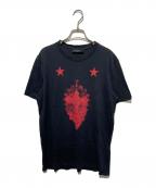 GIVENCHYジバンシィ）の古着「10AW スター クロス プリントTシャツ」｜ブラック