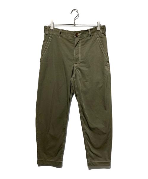 COMME des GARCONS HOMME DEUX（コムデギャルソン オム ドゥ）COMME des GARCONS HOMME DEUX (コムデギャルソン オム ドゥ) テーパードナイロンパンツ カーキ サイズ:Mの古着・服飾アイテム