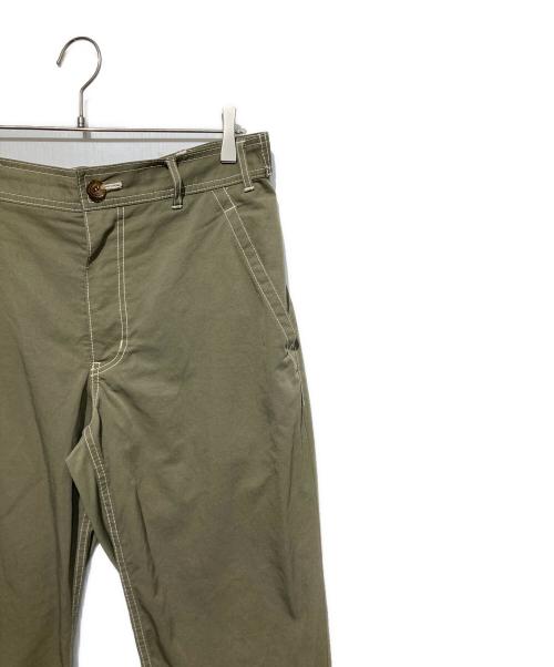 COMME des GARCONS HOMME DEUX（コムデギャルソン オム ドゥ）COMME des GARCONS HOMME DEUX (コムデギャルソン オム ドゥ) テーパードナイロンパンツ カーキ サイズ:Mの古着・服飾アイテム