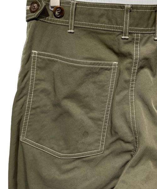 COMME des GARCONS HOMME DEUX（コムデギャルソン オム ドゥ）COMME des GARCONS HOMME DEUX (コムデギャルソン オム ドゥ) テーパードナイロンパンツ カーキ サイズ:Mの古着・服飾アイテム