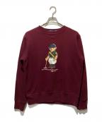 POLO RALPH LAURENポロ・ラルフローレン）の古着「ポロベアスウェット」｜バーガンディー