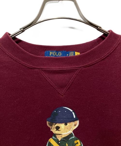 POLO RALPH LAUREN（ポロ・ラルフローレン）POLO RALPH LAUREN (ポロ・ラルフローレン) ポロベアスウェット バーガンディー サイズ:Mの古着・服飾アイテム