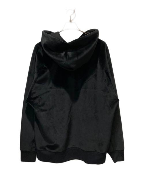 Y-3（ワイスリー）Y-3 (ワイスリー) U SQUARE VELVET SPACER FULL-ZIP HOODIE　ユースクエア　ベルベット　スペーサー　フルジップ　フーディー ブラック サイズ:Lの古着・服飾アイテム