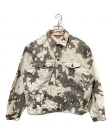 SUPREME（シュプリーム）の古着「Denim Trucker Jacket "Bleached"デニム トラッカー ジャケット "ブリーチド」｜アイボリー