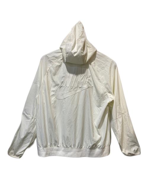 NIKE（ナイキ）NIKE (ナイキ) ウーブン フルジップ フーディ アイボリー サイズ:XLの古着・服飾アイテム