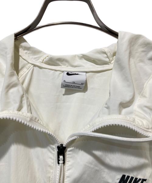 NIKE（ナイキ）NIKE (ナイキ) ウーブン フルジップ フーディ アイボリー サイズ:XLの古着・服飾アイテム