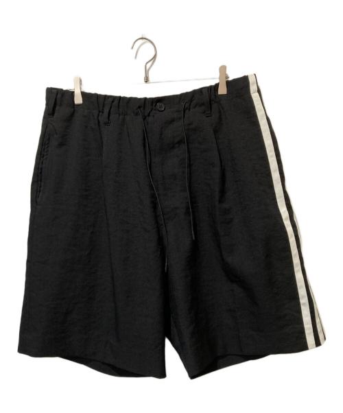 Y-3（ワイスリー）Y-3 (ワイスリー) ELEGANT 3 STP SHORTS SHORTエレガント スリー ストライプ ショーツ ショート ブラック サイズ:Ⅼの古着・服飾アイテム