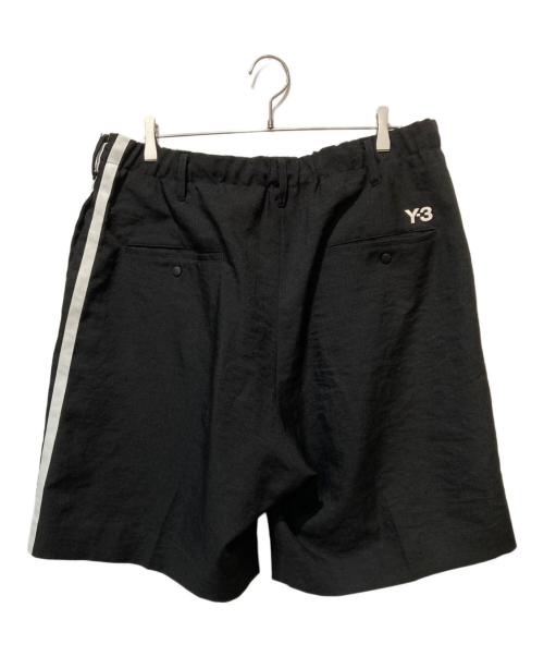 Y-3（ワイスリー）Y-3 (ワイスリー) ELEGANT 3 STP SHORTS SHORTエレガント スリー ストライプ ショーツ ショート ブラック サイズ:Ⅼの古着・服飾アイテム