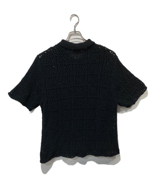 stussy（ステューシー）stussy (ステューシー) 22SS Crochet Shirt22SS クロシェ シャツ ブラック サイズ:Ⅼの古着・服飾アイテム