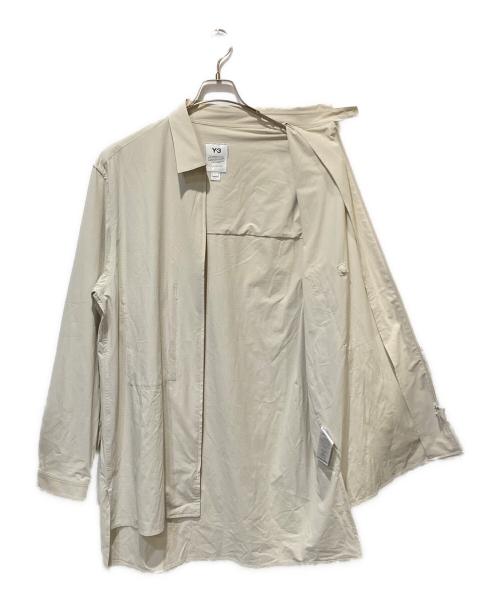 Y-3（ワイスリー）Y-3 (ワイスリー) Classic Light Ripstop Overshirt　クラシックライトリップストップオーバーシャツ ベージュ サイズ:Lの古着・服飾アイテム