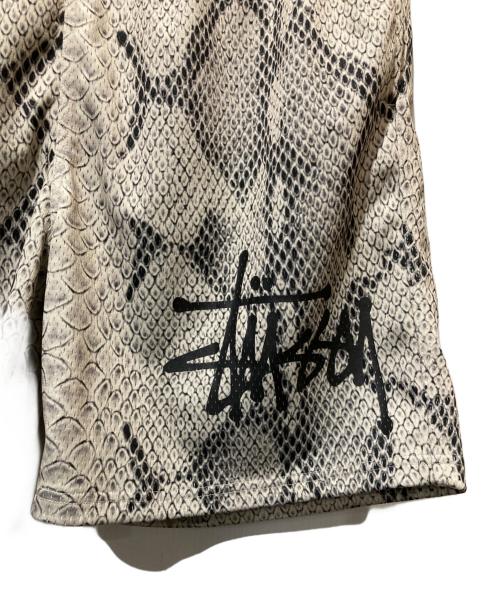 stussy（ステューシー）stussy (ステューシー) Mesh Short Basic Snakeメッシュ ショート ベーシック スネーク ブラック サイズ:Ⅼの古着・服飾アイテム