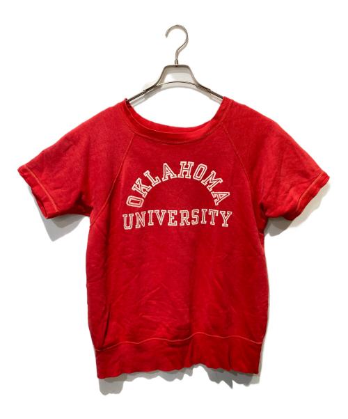 Champion（チャンピオン）Champion (チャンピオン) 60’s カレッジロゴ 半袖スウェット レッド サイズ:XLの古着・服飾アイテム