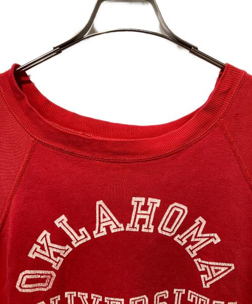 Champion（チャンピオン）Champion (チャンピオン) 60’s カレッジロゴ 半袖スウェット レッド サイズ:XLの古着・服飾アイテム
