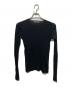 AURALEE（オーラリー）の古着「HIGH GAUGE SHEER RIB L/S TEE」｜ブラック