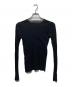 AURALEE (オーラリー) HIGH GAUGE SHEER RIB L/S TEE ブラック サイズ:1：8000円