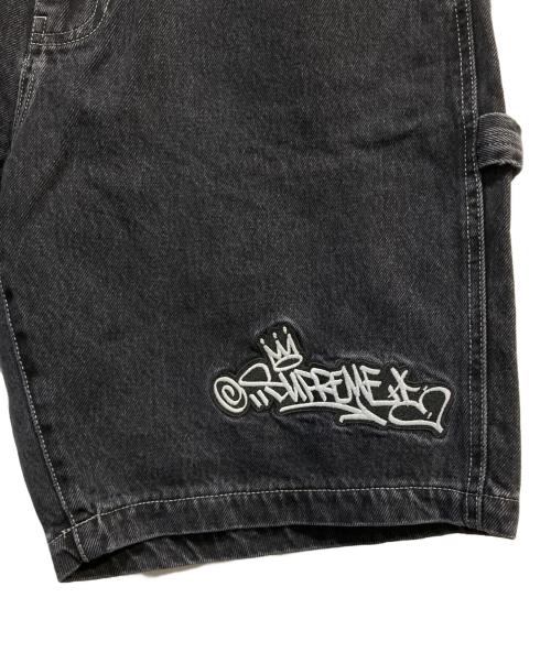 SUPREME（シュプリーム）Supreme (シュプリーム) Handstyle Denim Painter Shortハンドスタイル デニム ペインター ショーツ ブラック サイズ:34の古着・服飾アイテム