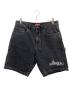 Supreme（シュプリーム）の古着「Handstyle Denim Painter Shortハンドスタイル デニム ペインター ショーツ」｜ブラック