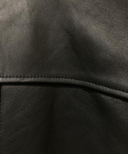 SUPREME（シュプリーム）Supreme (シュプリーム) Leather Shirtレザーシャツ ブラック サイズ:Ⅼの古着・服飾アイテム