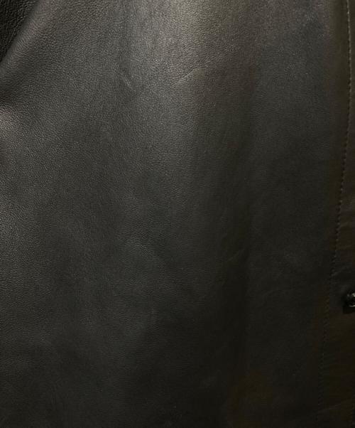SUPREME（シュプリーム）Supreme (シュプリーム) Leather Shirtレザーシャツ ブラック サイズ:Ⅼの古着・服飾アイテム