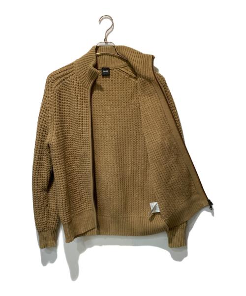 BOSS（ボス）BOSS (ボス) ドライバーズニット ブラウン サイズ:Ｓの古着・服飾アイテム