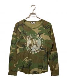 Hysteric Glamour（ヒステリックグラマー）の古着「カモフラ柄ヒスガールプリントカットソー」｜カーキ