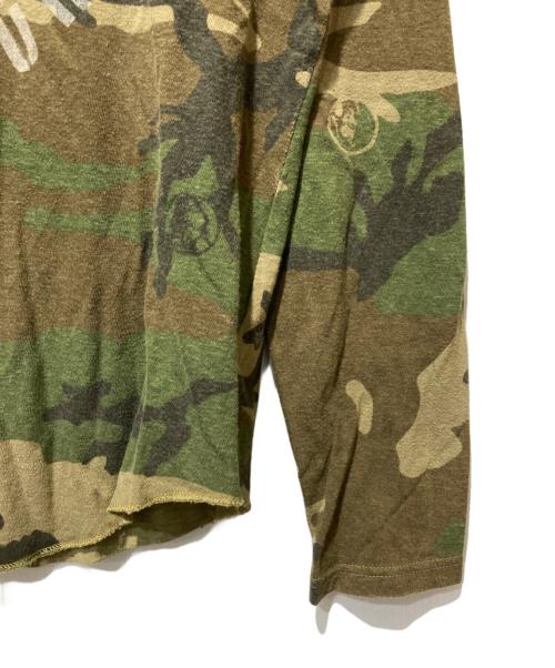 Hysteric Glamour（ヒステリックグラマー）Hysteric Glamour (ヒステリックグラマー) カモフラ柄ヒスガールプリントカットソー カーキ サイズ:Mの古着・服飾アイテム