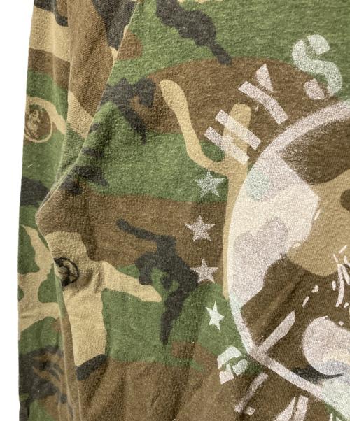 Hysteric Glamour（ヒステリックグラマー）Hysteric Glamour (ヒステリックグラマー) カモフラ柄ヒスガールプリントカットソー カーキ サイズ:Mの古着・服飾アイテム