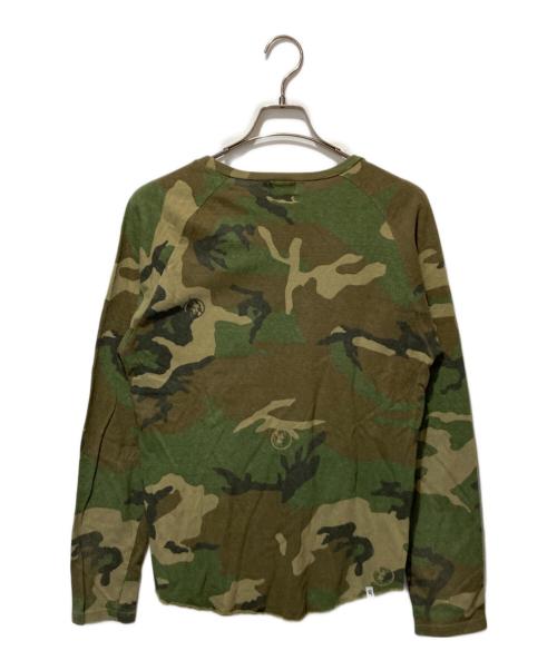 Hysteric Glamour（ヒステリックグラマー）Hysteric Glamour (ヒステリックグラマー) カモフラ柄ヒスガールプリントカットソー カーキ サイズ:Mの古着・服飾アイテム