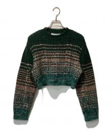 MURRAL（ミューラル）の古着「Gradation knit short sweater」｜グリーン