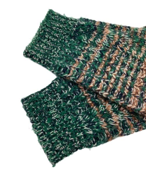 MURRAL（ミューラル）MURRAL (ミューラル) Gradation knit short sweater グリーン サイズ:ＦＲＥＥの古着・服飾アイテム