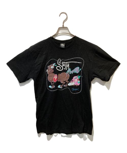stussy（ステューシー）stussy (ステューシー) john K プリントTシャツ ブラック サイズ:Mの古着・服飾アイテム