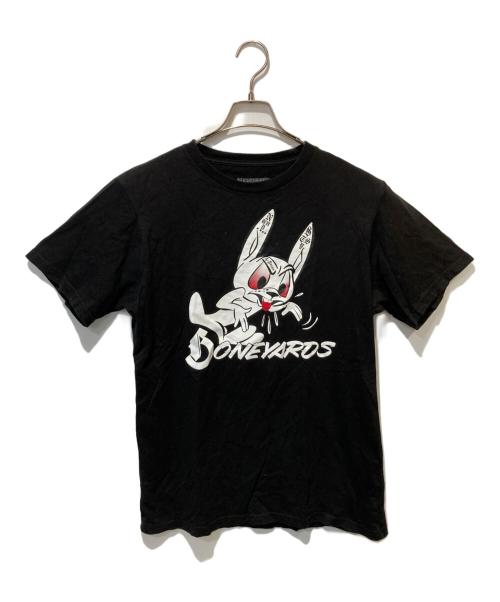 stussy（ステューシー）stussy (ステューシー) NEIGHBORHOOD (ネイバーフッド) プリントTシャツ ブラック サイズ:Mの古着・服飾アイテム