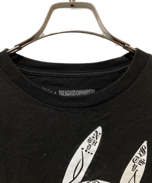 stussy（ステューシー）stussy (ステューシー) NEIGHBORHOOD (ネイバーフッド) プリントTシャツ ブラック サイズ:Mの古着・服飾アイテム