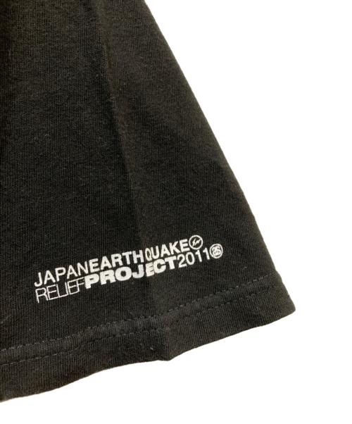 stussy（ステューシー）stussy (ステューシー) FRAGMENT DESIGN (フラグメントデザイン) プリントTシャツ ブラック サイズ:Mの古着・服飾アイテム