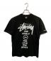 stussy（ステューシー）の古着「プリントTシャツ」｜ブラック