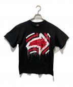 stussy×HAZEステューシー×ヘイズ）の古着「00’s プリントTシャツ」｜ブラック