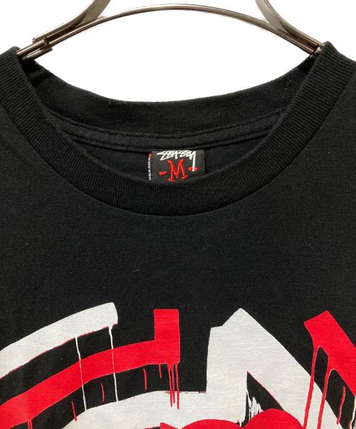 stussy（ステューシー）stussy (ステューシー) HAZE (ヘイズ) 00’s プリントTシャツ ブラック サイズ:Mの古着・服飾アイテム
