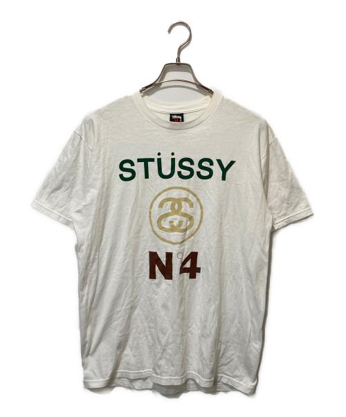 stussy（ステューシー）stussy (ステューシー) 00’s プリントTシャツ ホワイト サイズ:Mの古着・服飾アイテム