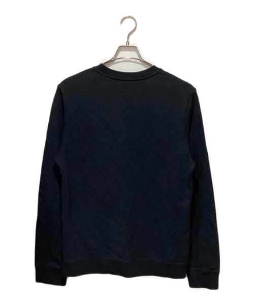 A.P.C.（アーペーセー）A.P.C. (アーペーセー) クルーネックロゴ刺繍スウェット ブラック サイズ:Lの古着・服飾アイテム