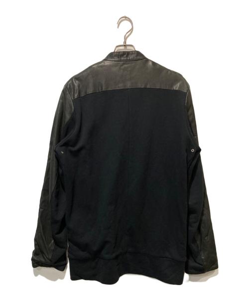 DIESEL（ディーゼル）DIESEL (ディーゼル) ラムレザー切替ジャケット ブラック サイズ:Mの古着・服飾アイテム