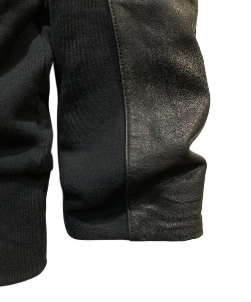 DIESEL（ディーゼル）DIESEL (ディーゼル) ラムレザー切替ジャケット ブラック サイズ:Mの古着・服飾アイテム