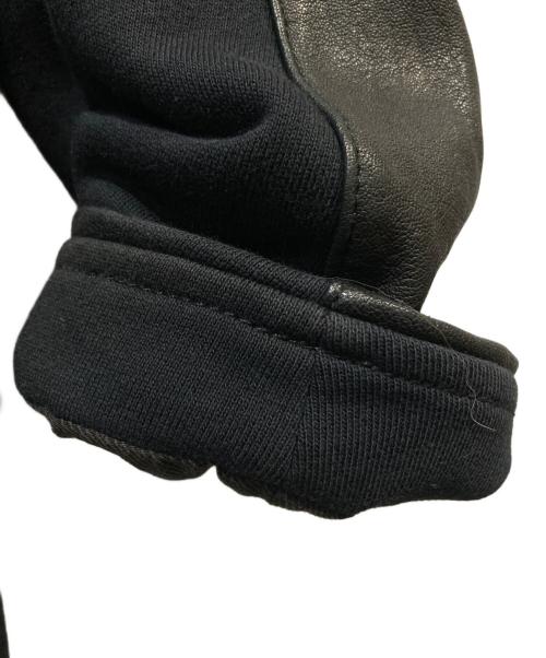 DIESEL（ディーゼル）DIESEL (ディーゼル) ラムレザー切替ジャケット ブラック サイズ:Mの古着・服飾アイテム