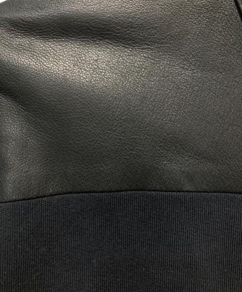 DIESEL（ディーゼル）DIESEL (ディーゼル) ラムレザー切替ジャケット ブラック サイズ:Mの古着・服飾アイテム