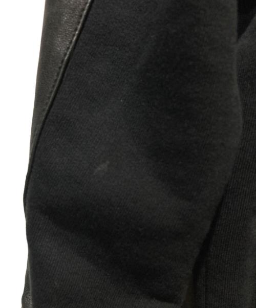 DIESEL（ディーゼル）DIESEL (ディーゼル) ラムレザー切替ジャケット ブラック サイズ:Mの古着・服飾アイテム