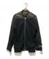 DIESEL（ディーゼル）の古着「ラムレザー切替ジャケット」｜ブラック