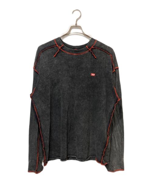 DIESEL（ディーゼル）DIESEL (ディーゼル) T-WEEK-LSティー・ウィーク・エルエス ブラック サイズ:Lの古着・服飾アイテム