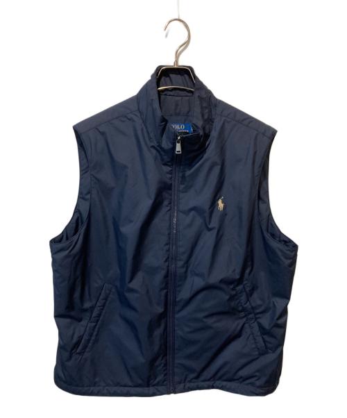 POLO RALPH LAUREN（ポロ・ラルフローレン）POLO RALPH LAUREN (ポロ・ラルフローレン) 中綿ベスト ネイビー サイズ:Ⅼの古着・服飾アイテム