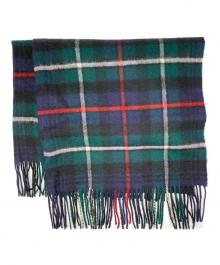 JOHNSTONS OF ELGIN（ジョンストンズ オブ エルガン）の古着「カシミヤマフラー」｜グリーン×ネイビー